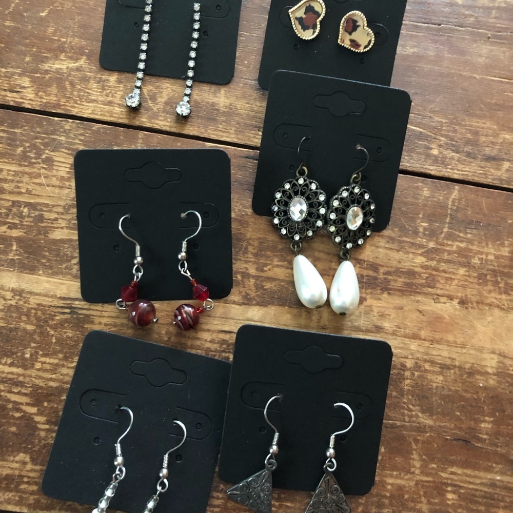 Lot of 6 pair of earrings - Picture 2 of 5